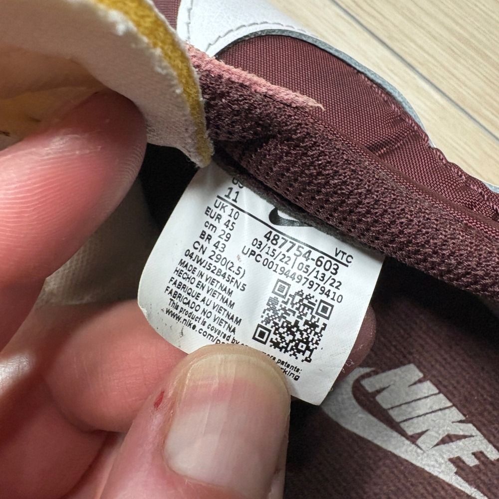 Nike Air Tailwind 79 Mystic Dates Red Trainer Sneakers 487754-603 Mens 11 - Picture 8 of 8